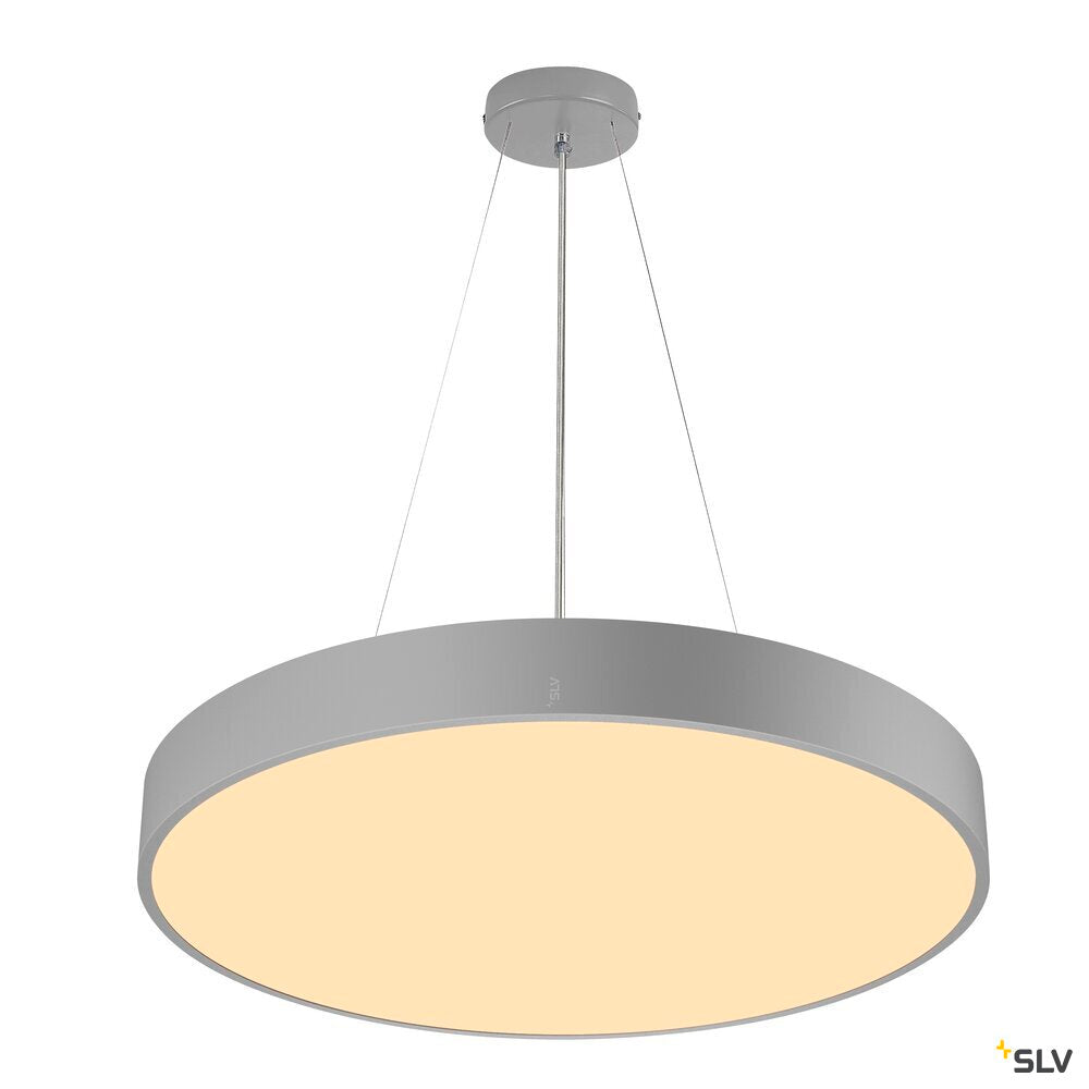 SLV MEDO® 60, wall- and ceiling-mounted light, round, 2700/3000/4000K, 39W, trailing-edge phase, 110°, grey 1007324