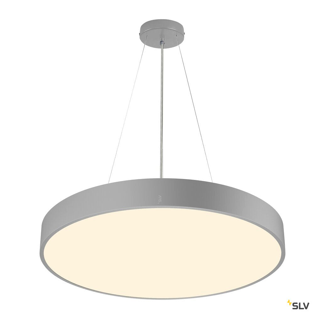 SLV MEDO® 60, wall- and ceiling-mounted light, round, 2700/3000/4000K, 39W, trailing-edge phase, 110°, grey 1007324