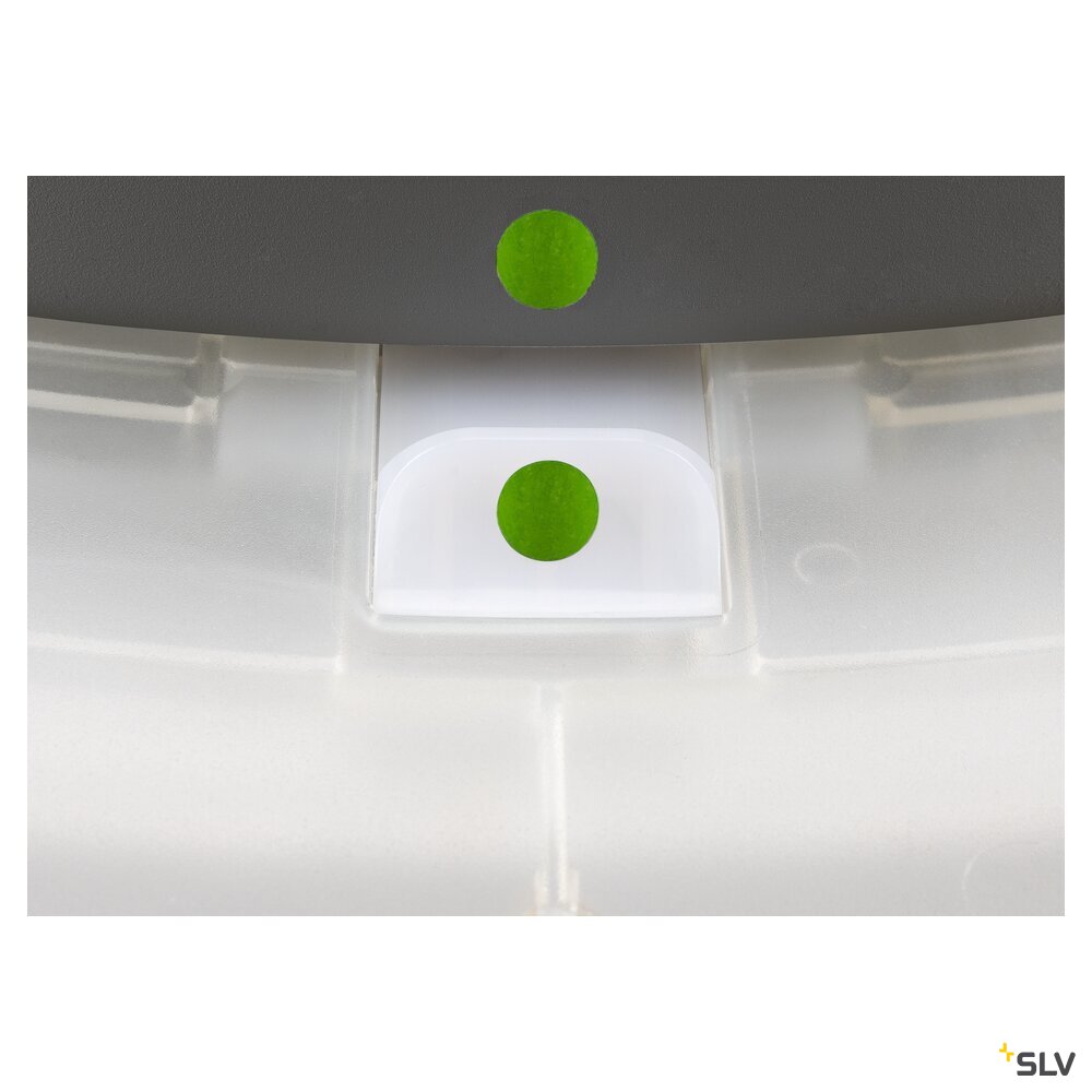 SLV MEDO® 60, wall- and ceiling-mounted light, round, 2700/3000/4000K, 39W, trailing-edge phase, 110°, grey 1007324