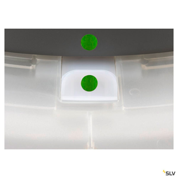 SLV MEDO® 60, wall- and ceiling-mounted light, round, 2700/3000/4000K, 39W, trailing-edge phase, 110°, grey 1007324