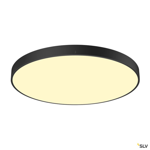SLV MEDO® 90, ceiling-mounted light, round, 2700/3000/4000K, 79W, trailing-edge phase, 110°, black 1007325