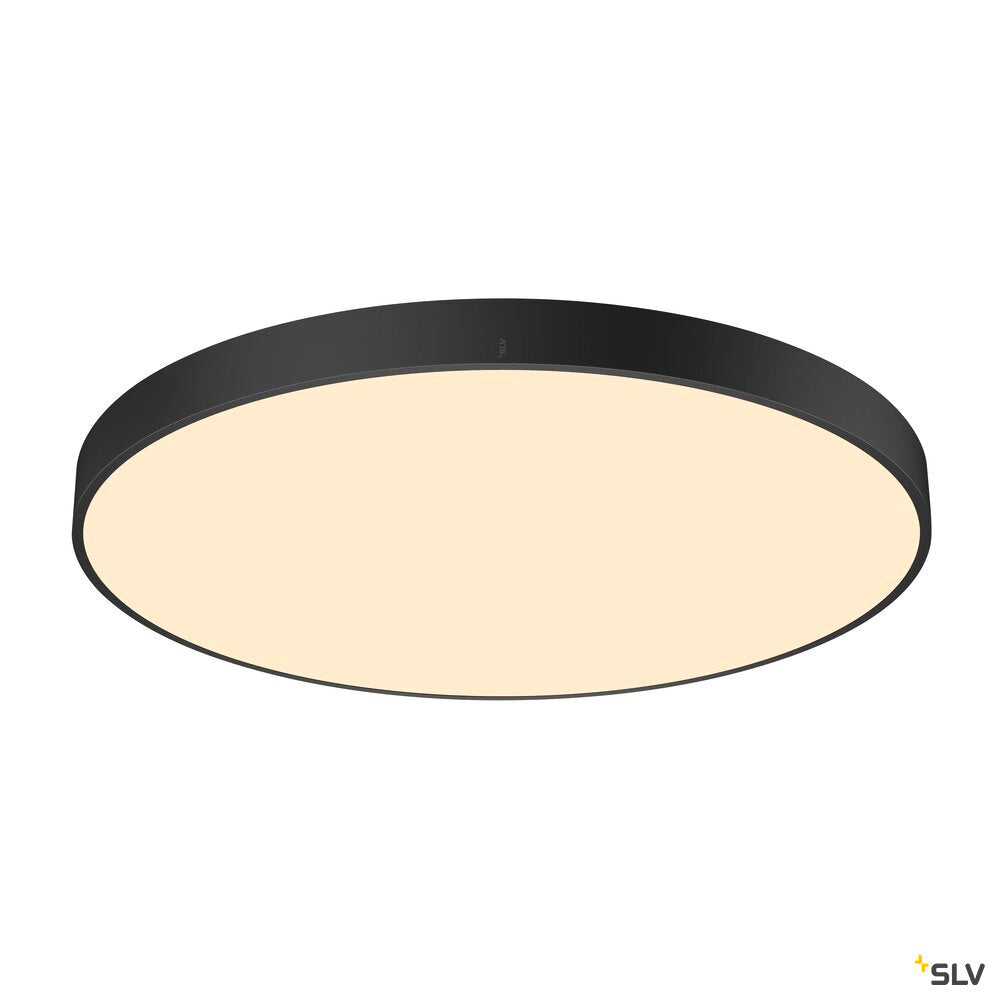 SLV MEDO® 90, ceiling-mounted light, round, 2700/3000/4000K, 79W, trailing-edge phase, 110°, black 1007325
