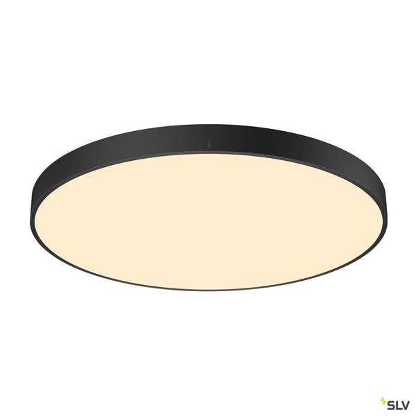 SLV MEDO® 90, ceiling-mounted light, round, 2700/3000/4000K, 79W, trailing-edge phase, 110°, black 1007325