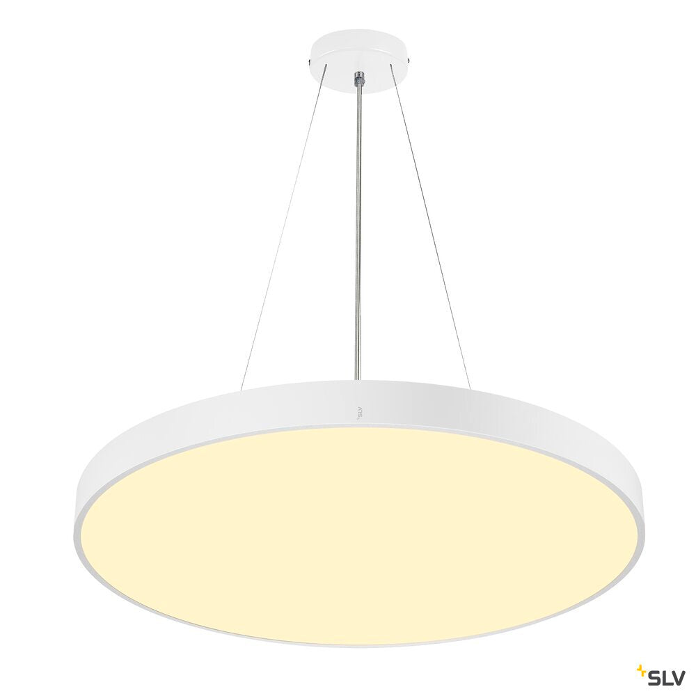 SLV MEDO® 90, ceiling-mounted light, round, 2700/3000/4000K, 79W, trailing-edge phase, 110°, white 1007326