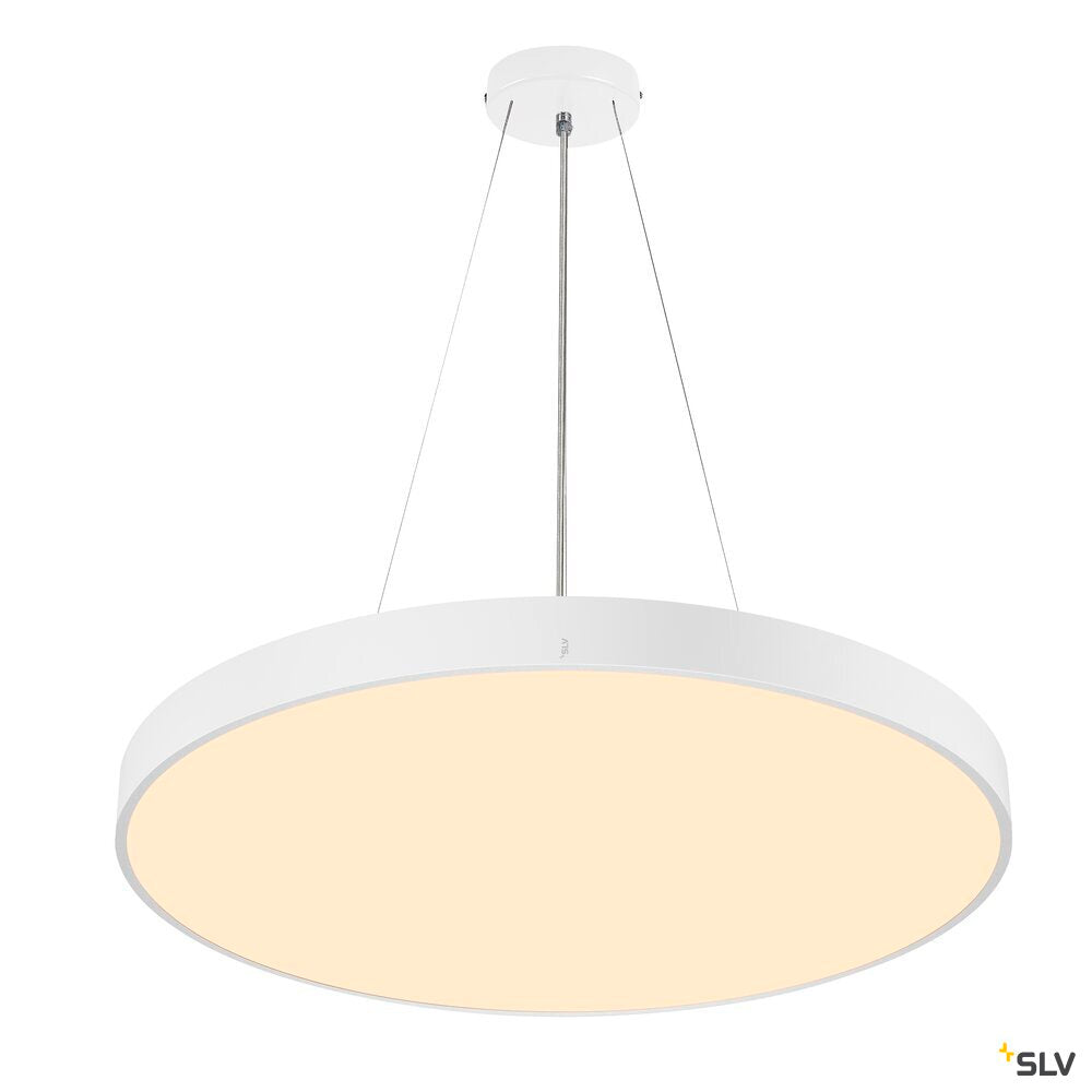 SLV MEDO® 90, ceiling-mounted light, round, 2700/3000/4000K, 79W, trailing-edge phase, 110°, white 1007326