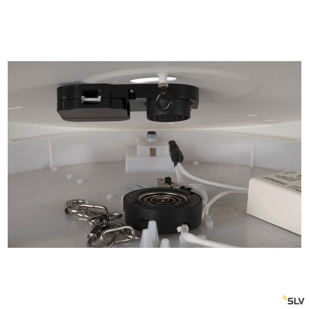 SLV MEDO® 90, ceiling-mounted light, round, 2700/3000/4000K, 79W, trailing-edge phase, 110°, white 1007326