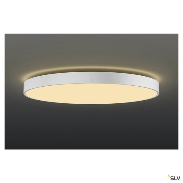 SLV MEDO® 90, ceiling-mounted light, round, 2700/3000/4000K, 79W, trailing-edge phase, 110°, white 1007326