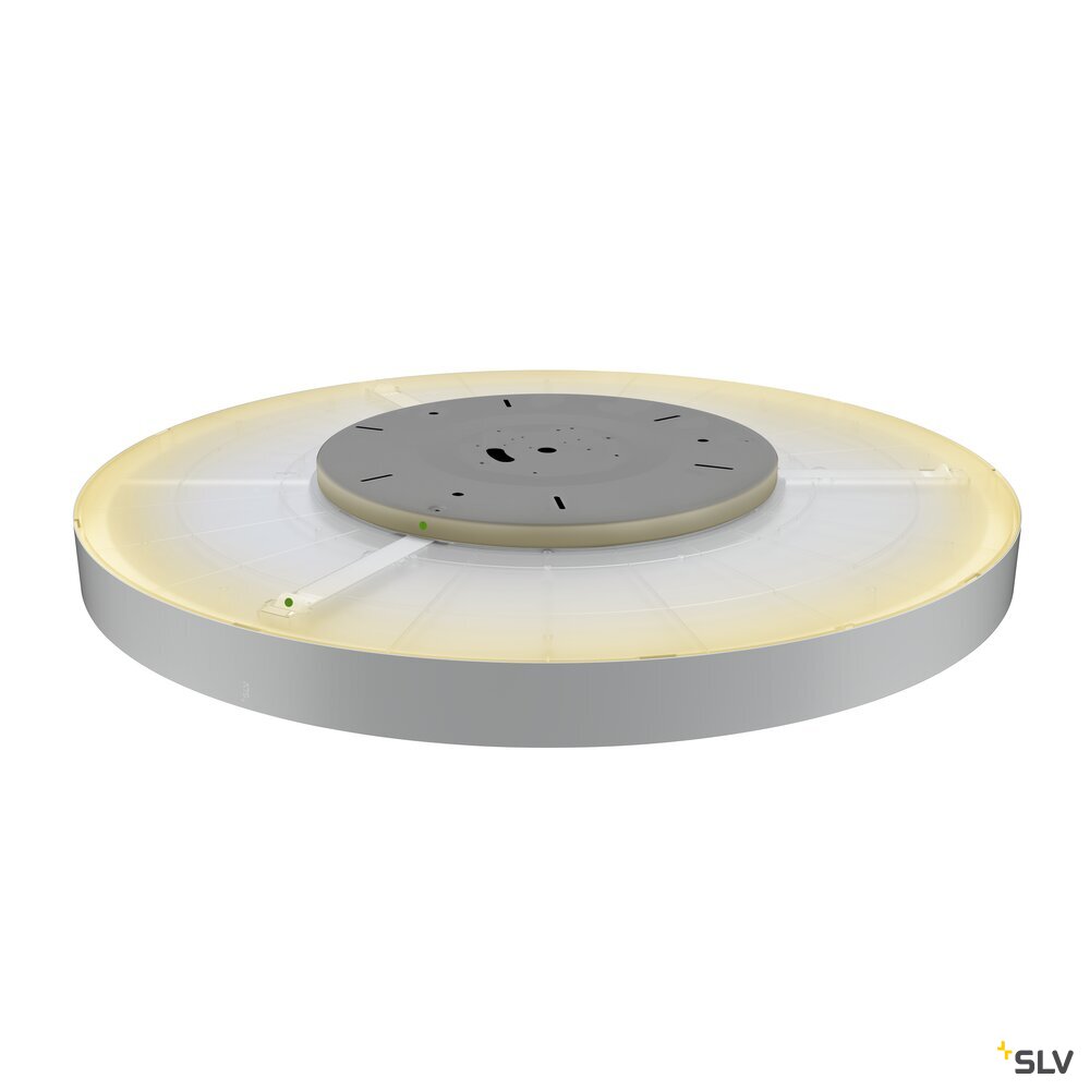SLV MEDO® 90, ceiling-mounted light, round, 2700/3000/4000K, 79W, trailing-edge phase, 110°, grey 1007327