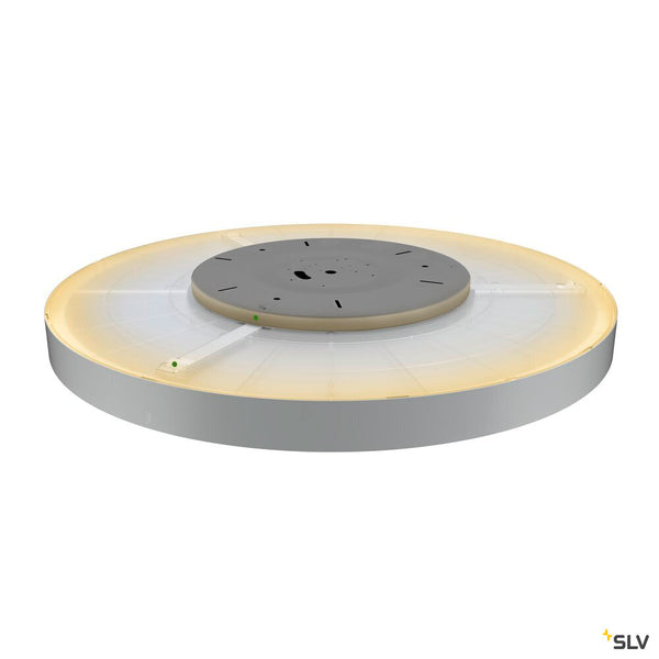 SLV MEDO® 90, ceiling-mounted light, round, 2700/3000/4000K, 79W, trailing-edge phase, 110°, grey 1007327