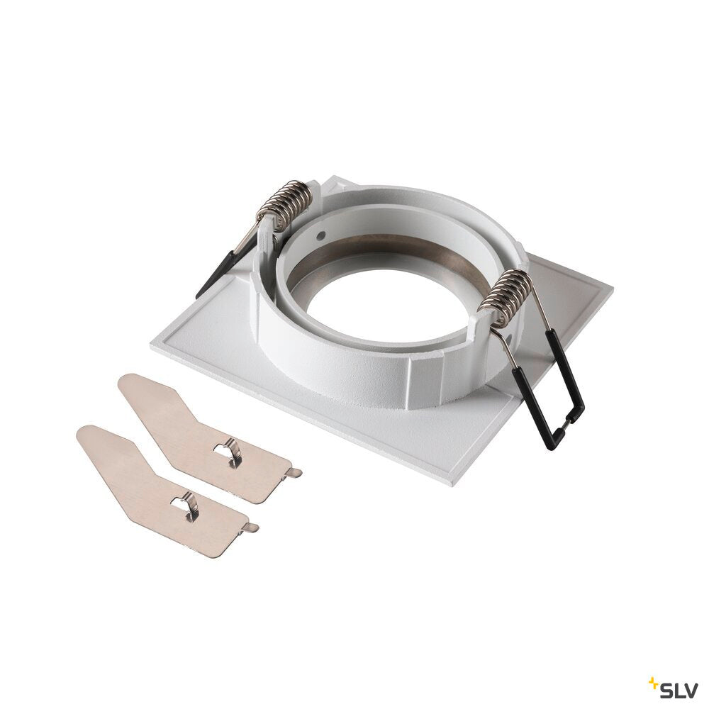 SLV NEW TRIA® 68, ceiling installation ring, L: 8.2 W: 8.2 H: 2.6 cm, IP 20, white 1007328