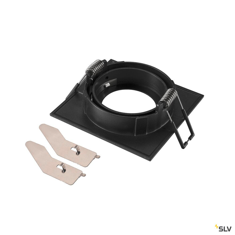 SLV NEW TRIA® 68, ceiling installation ring, L: 8.2 W: 8.2 H: 2.6 cm, IP 20, black 1007329