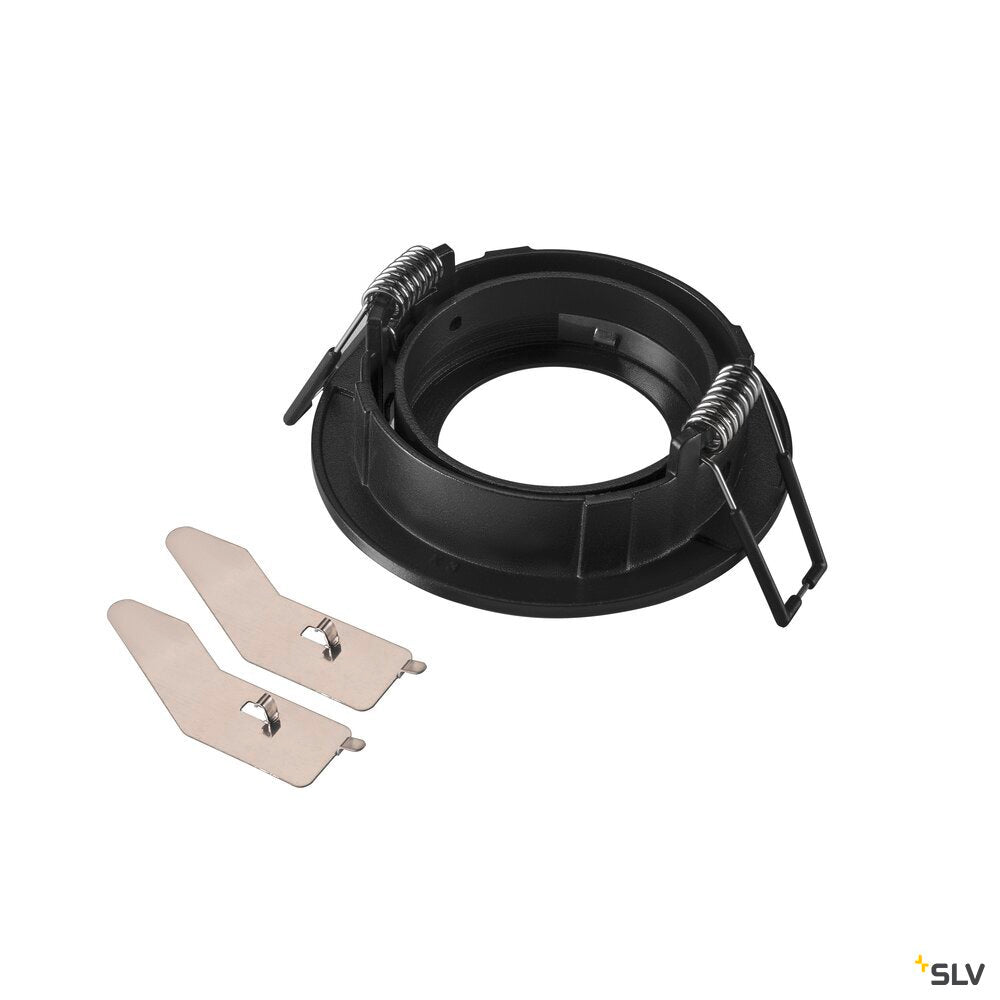 SLV NEW TRIA® 68, ceiling installation ring, D: 8.2 H: 2.6 cm, IP 20, black 1007332
