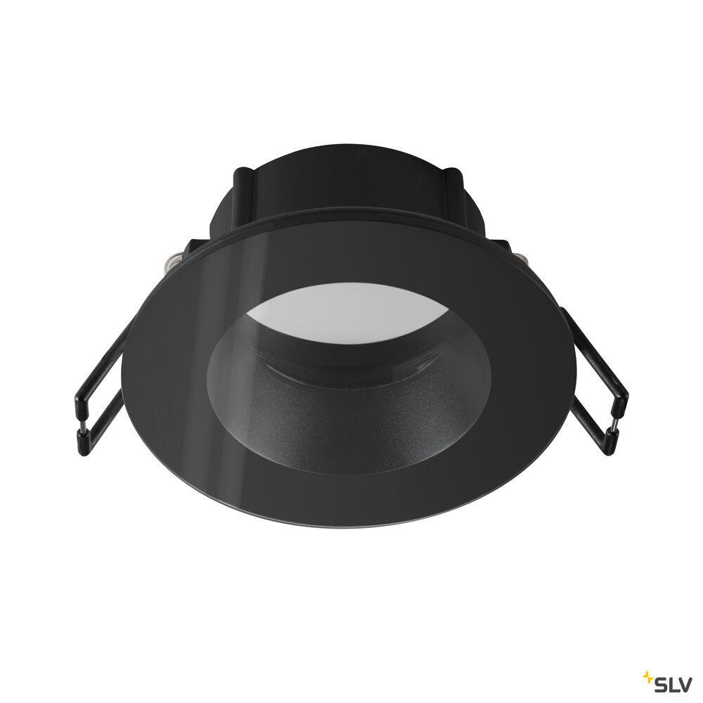SLV NEW TRIA® 68, ceiling installation ring, D: 8.3 H: 3.55 cm, IP 65, incl. glass, black 1007336