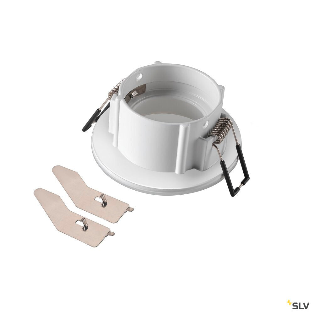 SLV NEW TRIA® 68, ceiling installation ring, D: 8.3 H: 3.55 cm, IP 65, incl. glass, white 1007337