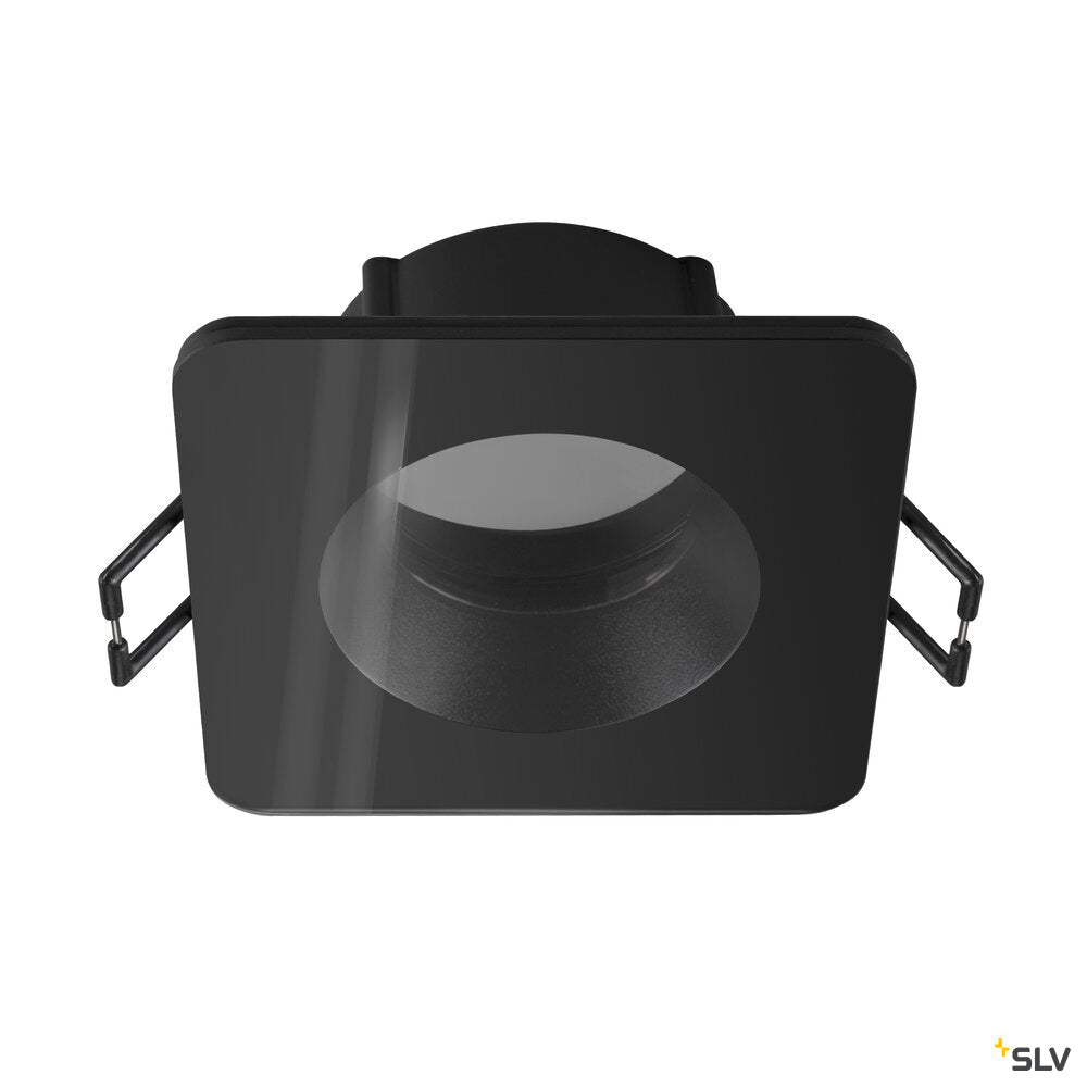 SLV NEW TRIA® 68, ceiling installation ring, L: 8.3 W: 8.3 H: 3.55 cm, IP 65, incl. glass, black 1007338