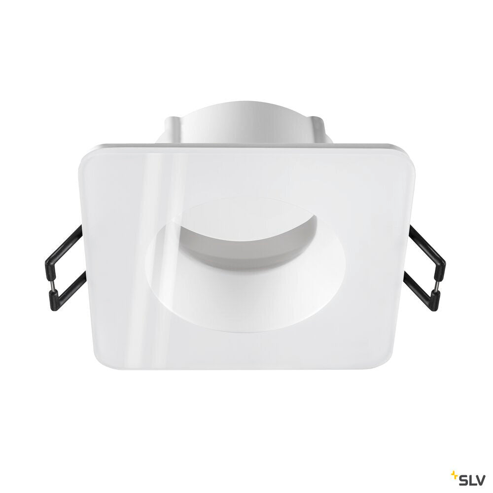 SLV NEW TRIA® 68, ceiling installation ring, L: 8.3 W: 8.3 H: 3.55 cm, IP 65, incl. glass, white 1007339