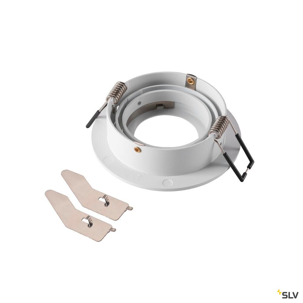 SLV NEW TRIA® 75, ceiling installation ring, D: 9.3 H: 2.6 cm, IP 20, white 1007342
