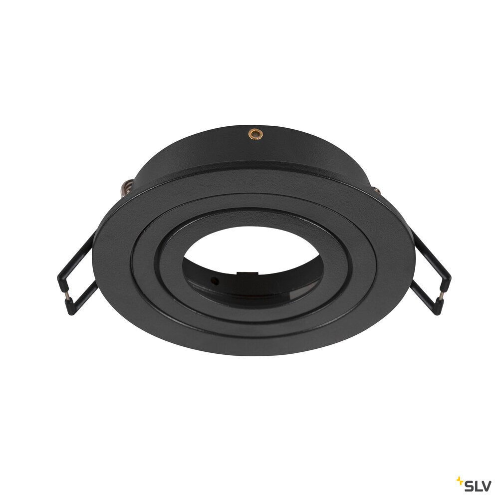 SLV NEW TRIA® 75, ceiling installation ring, D: 9.3 H: 2.6 cm, IP 20, black 1007343