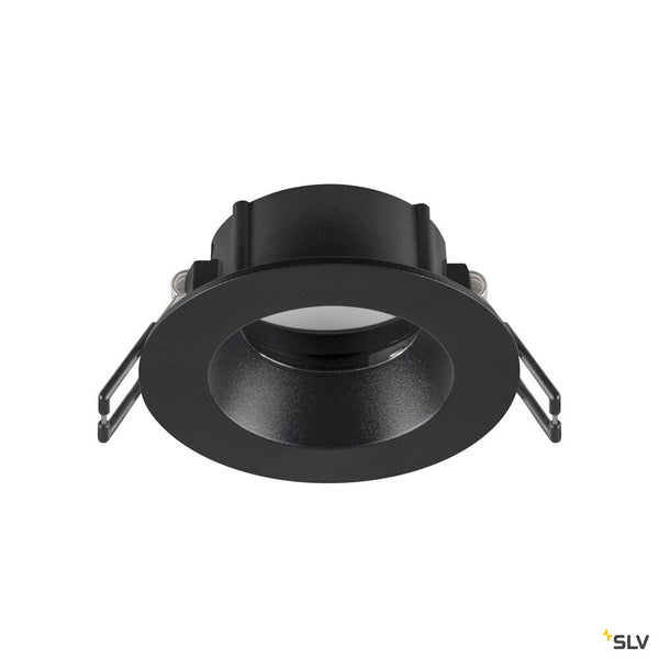 SLV NEW TRIA® 68, ceiling installation ring, D: 8.2 H: 3.4 cm, IP 65, black 1007345