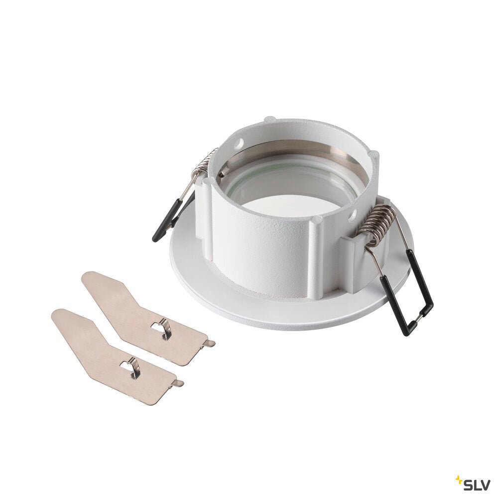 SLV NEW TRIA® 68, ceiling installation ring, D: 8.2 H: 3.4 cm, IP 65, white 1007346