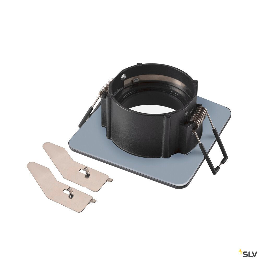SLV NEW TRIA® 68, ceiling installation ring, L: 8.2 W: 8.2 H: 3.4 cm, IP 65, black 1007347