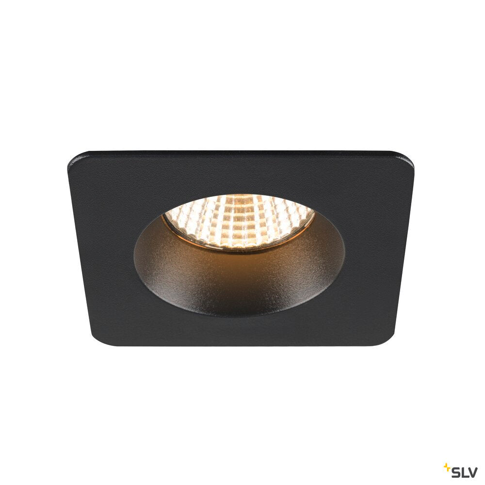 SLV NEW TRIA® 68, ceiling installation ring, L: 8.2 W: 8.2 H: 3.4 cm, IP 65, black 1007347