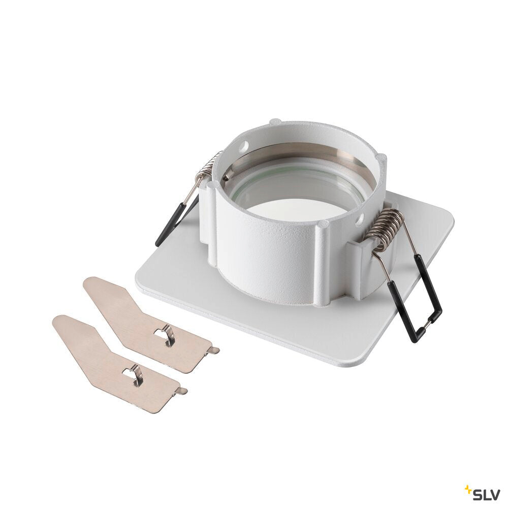 SLV NEW TRIA® 68, ceiling installation ring, L: 8.2 W: 8.2 H: 3.4 cm, IP 65, white 1007348