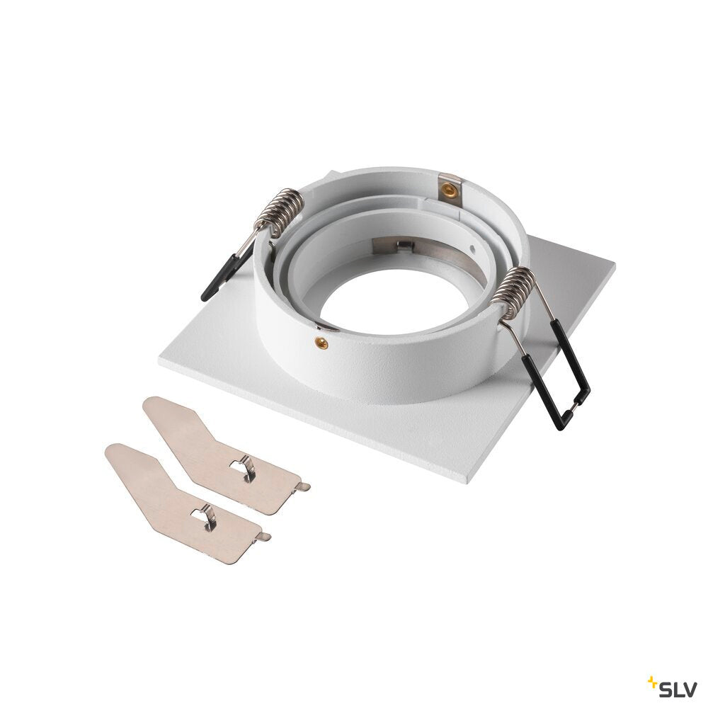SLV NEW TRIA® 75, ceiling installation ring, L: 9 W: 9 H: 2.6 cm, IP 20, white 1007349