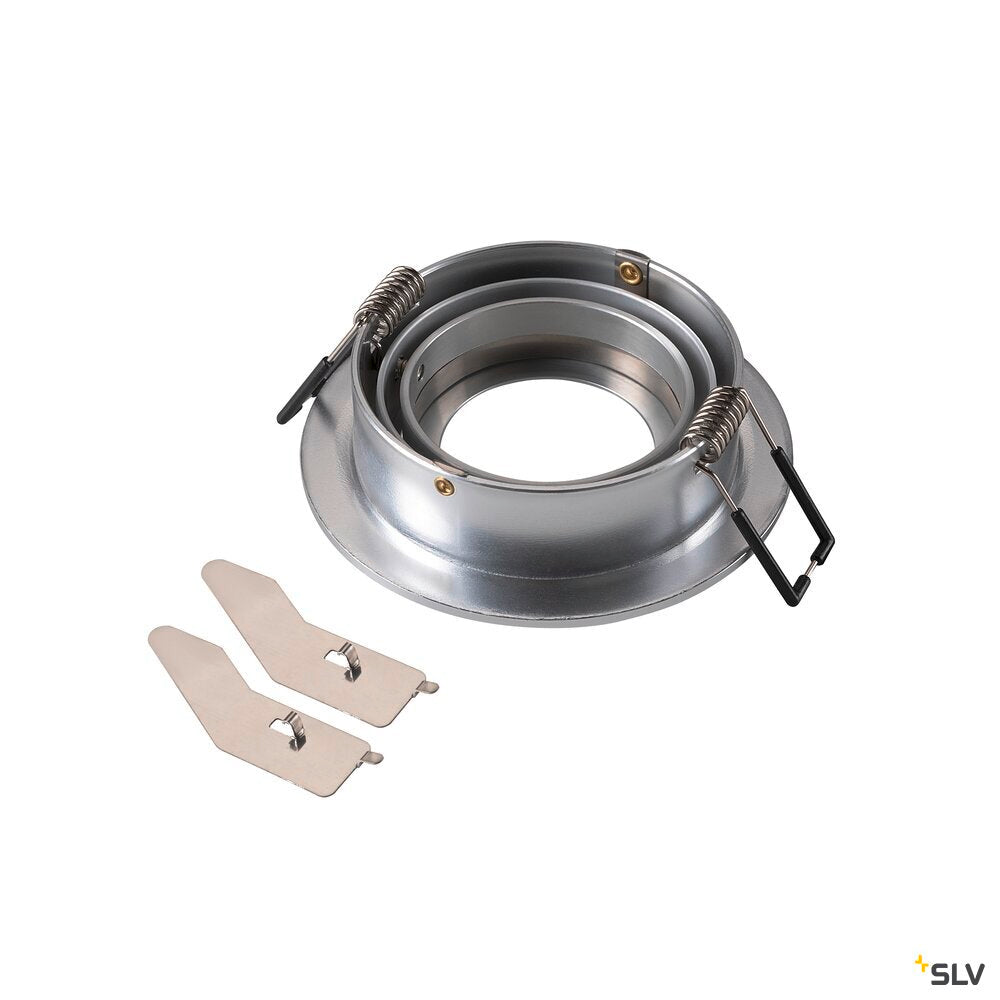 SLV NEW TRIA® 75, ceiling installation ring, D: 9.3 H: 2.6 cm, IP 20, aluminium 1007351