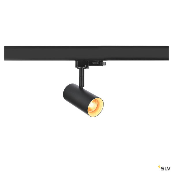 SLV NOBLO® SPOT, 3~ spot, round, 2000-3000K, 8.4 W, dim-to-warm, trailing-edge phase, 36°, black 1007355