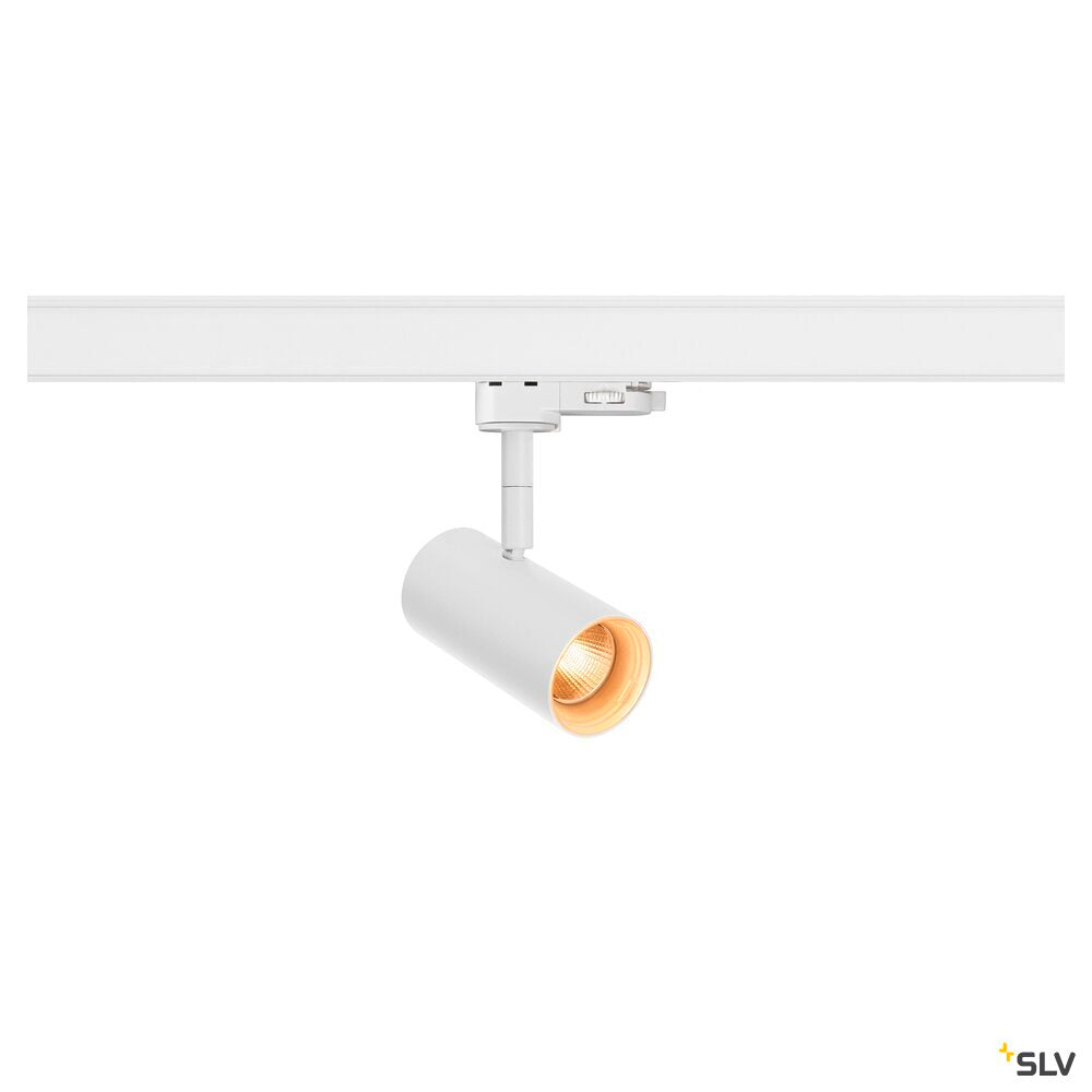SLV NOBLO® SPOT, 3~ spot, round, 2000-3000K, 8.4 W, dim-to-warm, trailing-edge phase, 36°, white 1007356