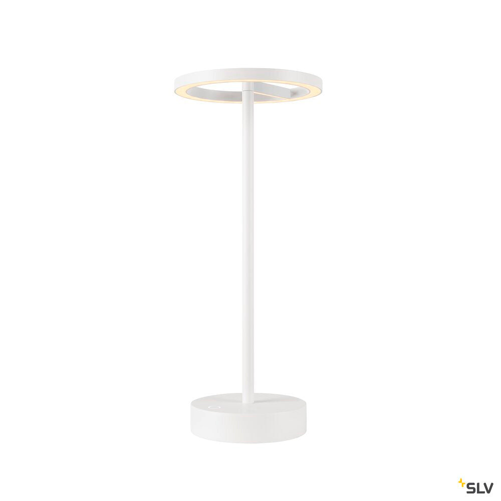 SLV VINOLINA ONE, table lamp, battery, IP54, 2700 K, TOUCH, white 1007357