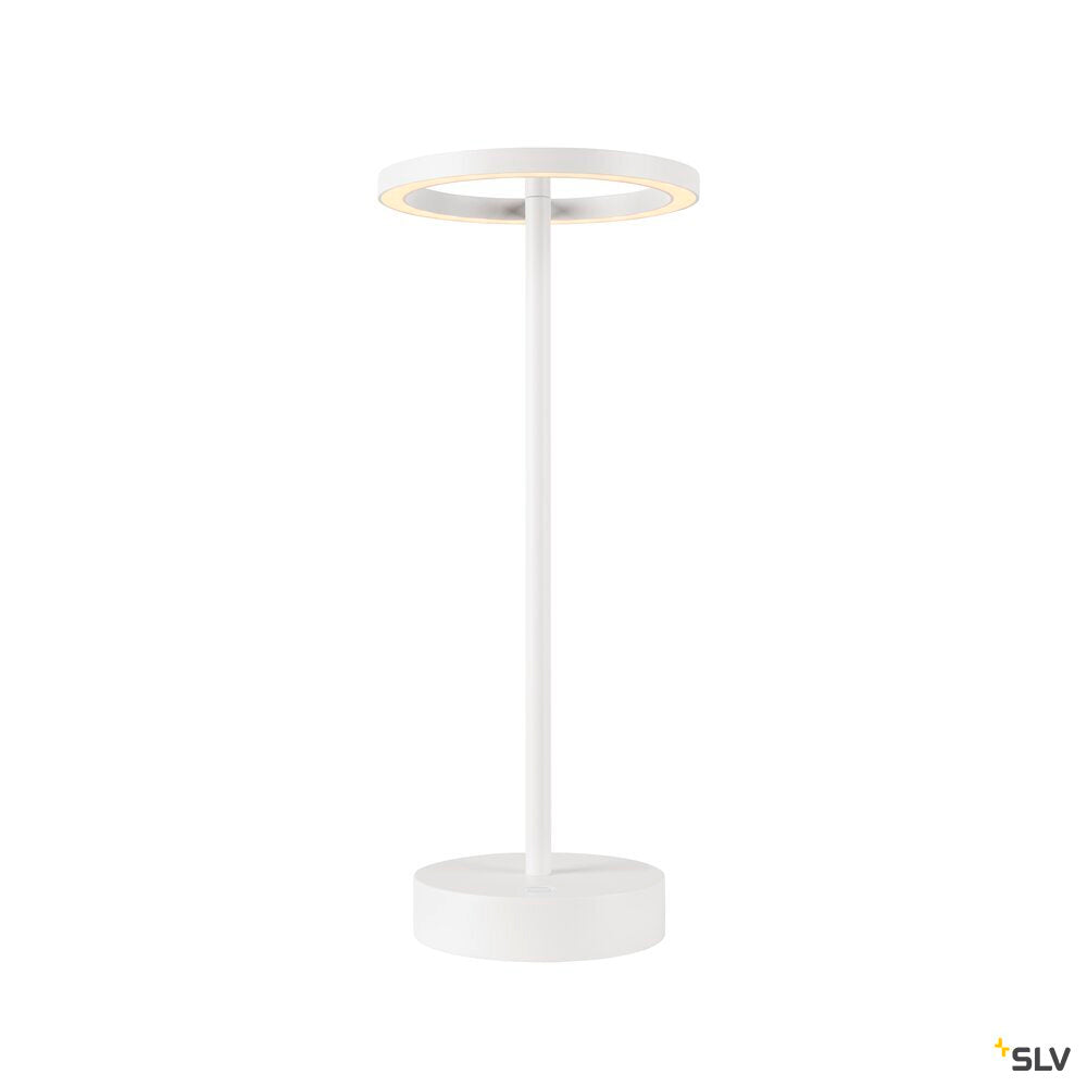 SLV VINOLINA ONE, table lamp, battery, IP54, 2700 K, TOUCH, white 1007357