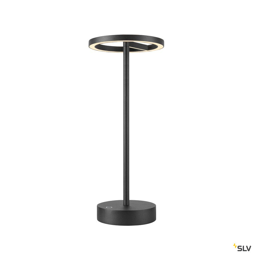 SLV VINOLINA ONE, table lamp, battery, IP54, 2700 K, TOUCH, black 1007359
