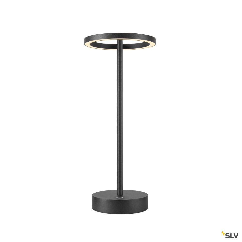 SLV VINOLINA ONE, table lamp, battery, IP54, 2700 K, TOUCH, black 1007359