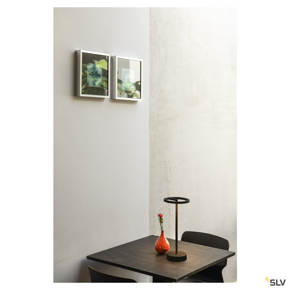 SLV VINOLINA ONE, table lamp, battery, IP54, 2700 K, TOUCH, black 1007359