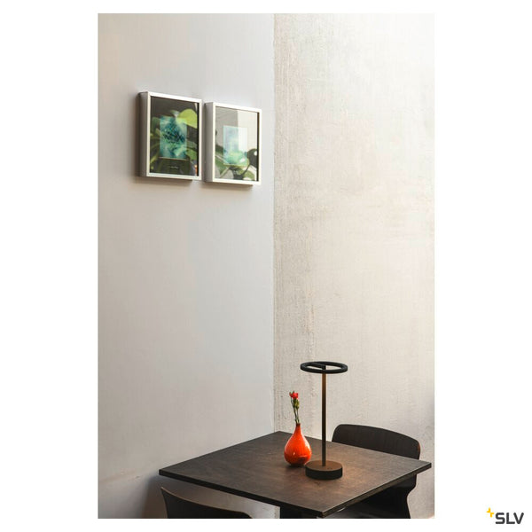 SLV VINOLINA ONE, table lamp, battery, IP54, 2700 K, TOUCH, black 1007359