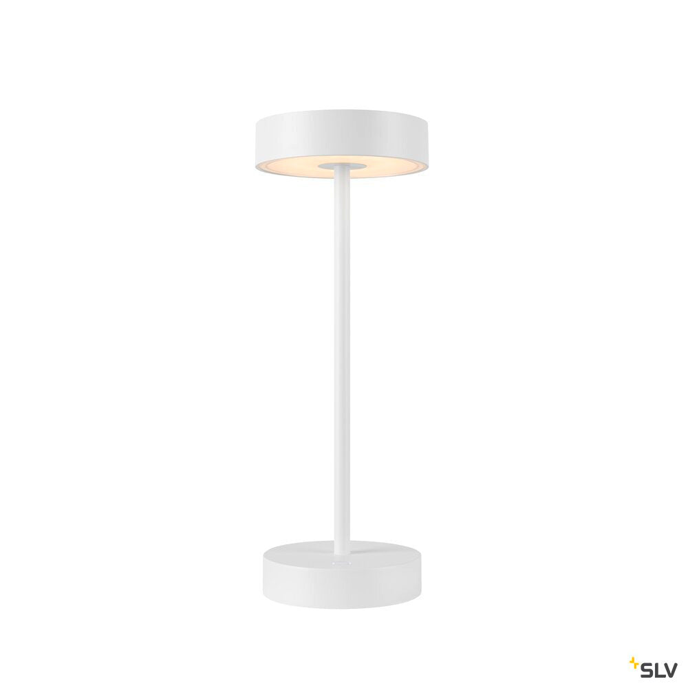 SLV VINOLINA, table lamp, battery, IP54, 2700/3000 K, TOUCH, white 1007360