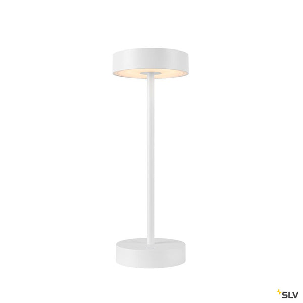 SLV VINOLINA, table lamp, battery, IP54, 2700/3000 K, TOUCH, white 1007360