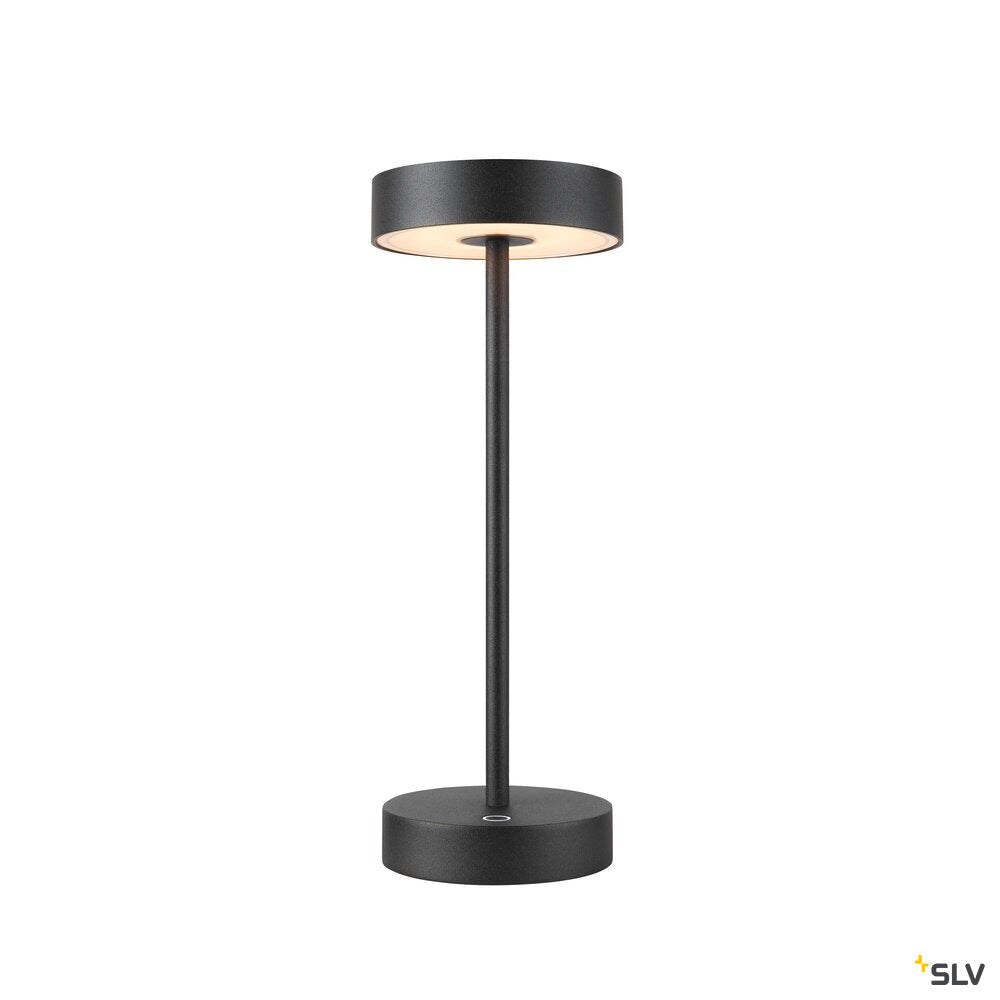 SLV VINOLINA, table lamp, battery, IP54, 2700/3000 K, TOUCH, black 1007362