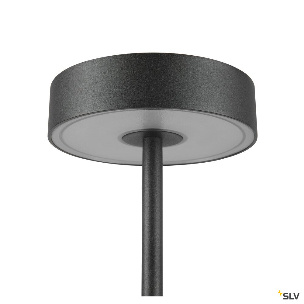 SLV VINOLINA, table lamp, battery, IP54, 2700/3000 K, TOUCH, black 1007362