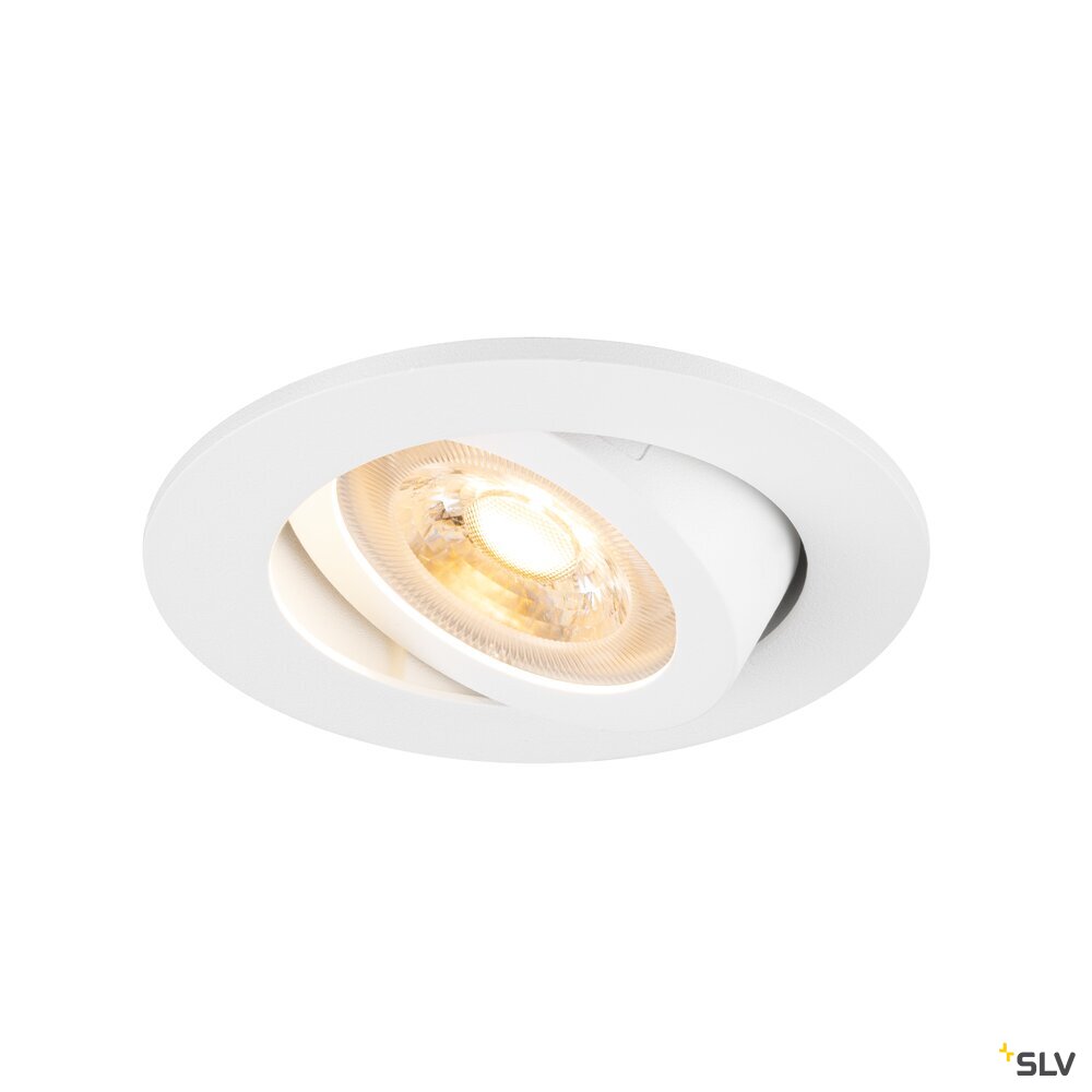 SLV NEW TRIA® 68, recessed ceiling light, round, max. 10W GU10, white 1007368