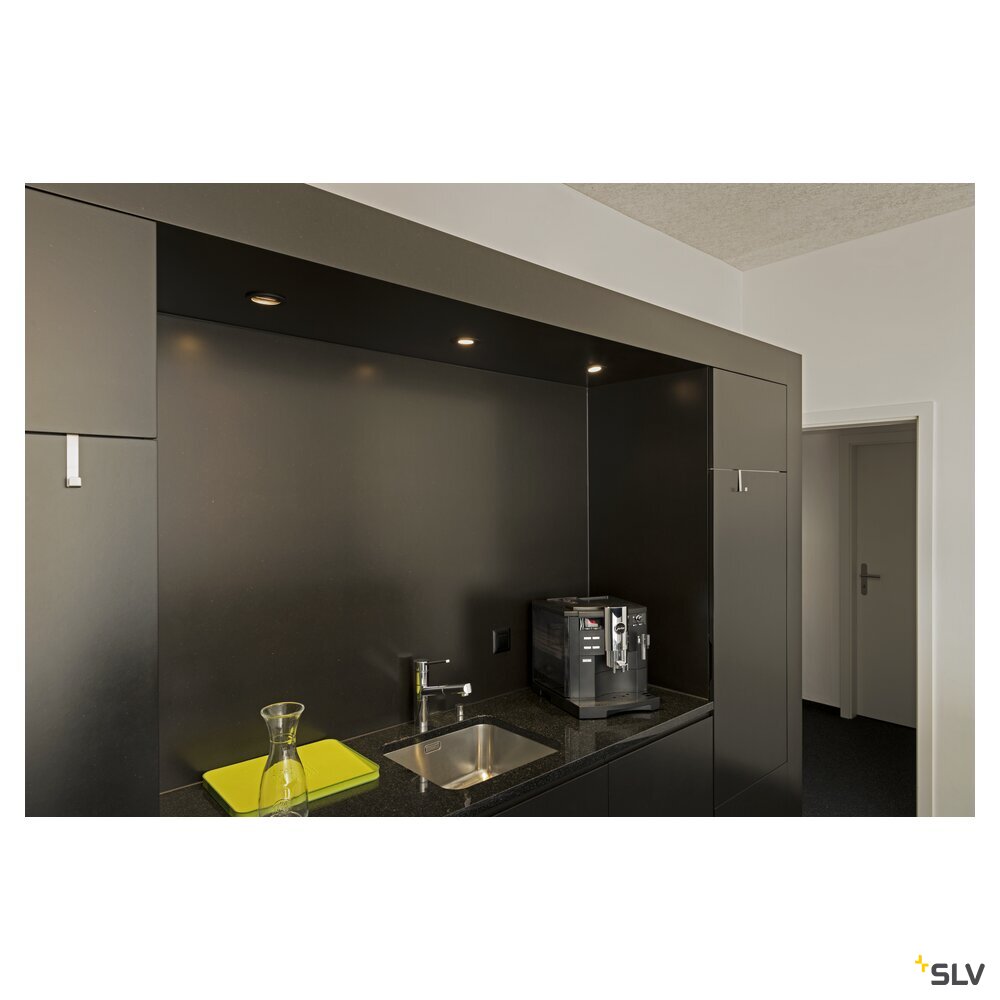 SLV NEW TRIA® 68, recessed ceiling light, round, max. 10W GU10, black 1007369