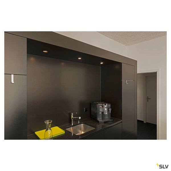 SLV NEW TRIA® 68, recessed ceiling light, round, max. 10W GU10, black 1007369
