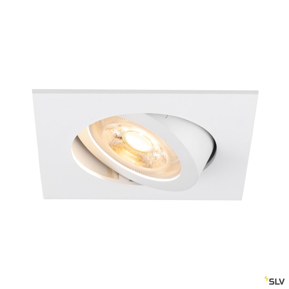 SLV NEW TRIA® 68, recessed ceiling light, square, max. 10W GU10, white 1007371