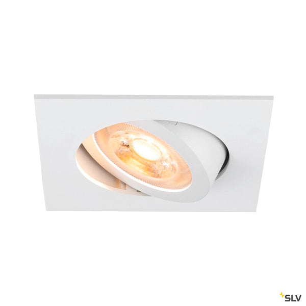 SLV NEW TRIA® 68, recessed ceiling light, square, max. 10W GU10, white 1007371