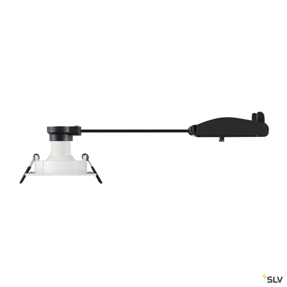 SLV NEW TRIA® 68, recessed ceiling light, square, max. 10W GU10, white 1007371