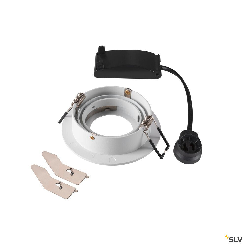 SLV NEW TRIA® 75, recessed ceiling light, round, max. 10W GU10, white 1007374
