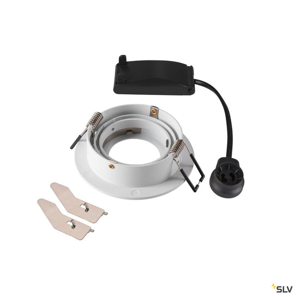 SLV NEW TRIA® 75, recessed ceiling light, round, max. 10W GU10, white 1007374