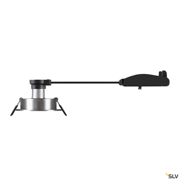 SLV NEW TRIA® 75, recessed ceiling light, round, max. 10W GU10, aluminium 1007376